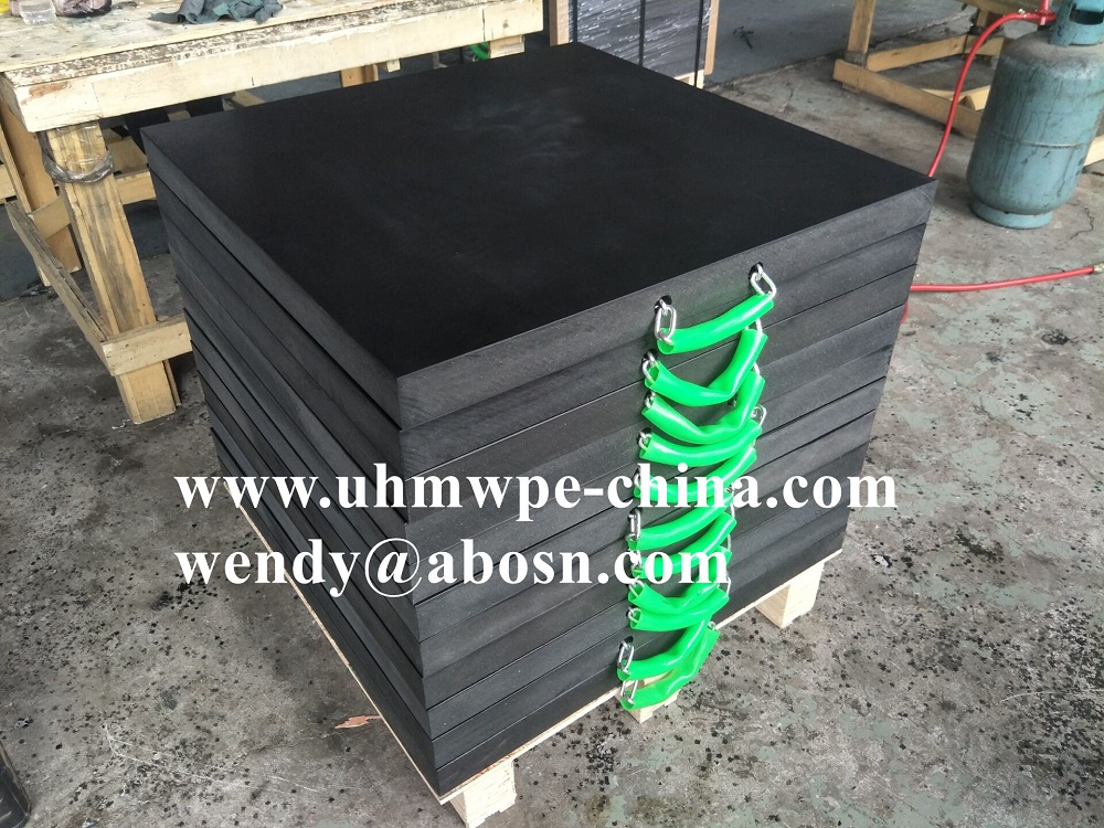 Custom Size Polyethylene Crane Outrigger Pad