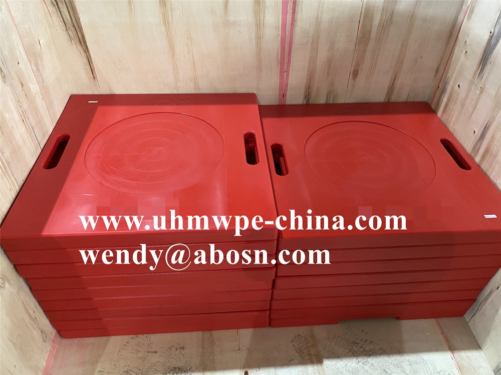 Solid Plastic Blocks Outrigger Pads for Boom Truck