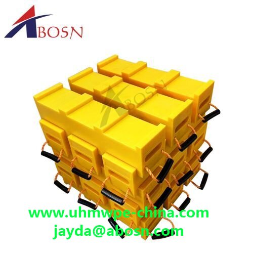 Crane PE stabilizer pad Interlocking Cribbing blocks