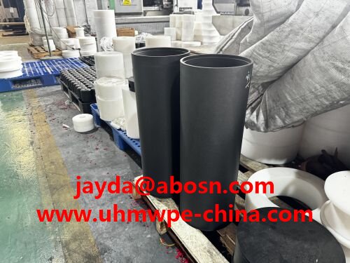 Black  UHMWPE Plastic Pipe Custom Tube for Industry and Machine