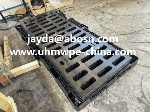 Black UHMWPE HDPE Machinery Parts CNC Cutting Custom Holes