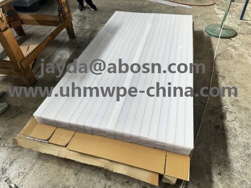 HDPE Long Strip CNC Cutting Plate Natural Color Glossy Surface