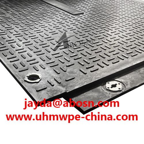 Interlocking Ground Protection Plastic Mat Oil Rig and Pipeline Sites Ground Durable Mat