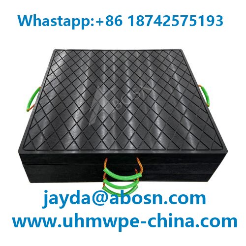 Premium UHMWPE Crane Outrigger Pads - Industrial Grade Stabilization Mats