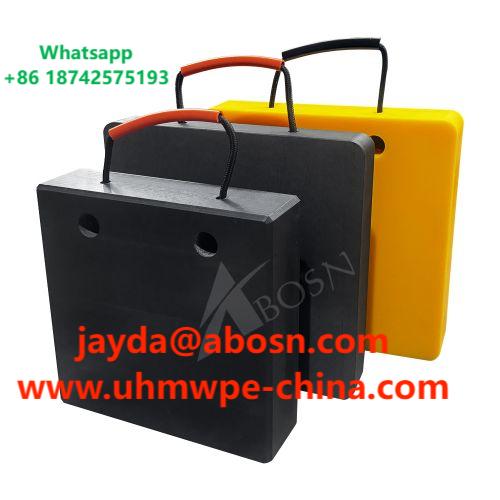 UHMWPE Crane Stabilizer Pads - Large Size Load Bearing Mats