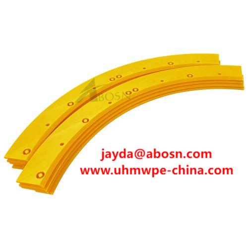 Yellow Plastic Custom Strip UHMWPE Sheet Machining Parts