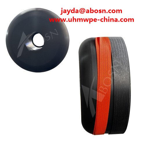 Black Roller UHMWPE Plastic Part